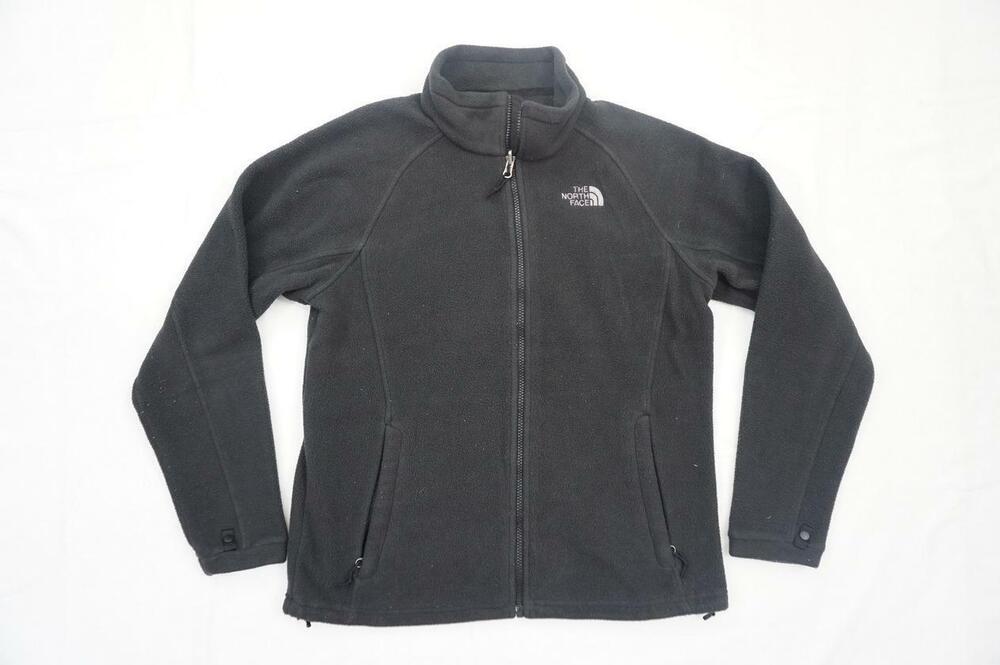 THE NORTH FACE USED WOMEN L BLACK FLEECE JACKET/LAYER